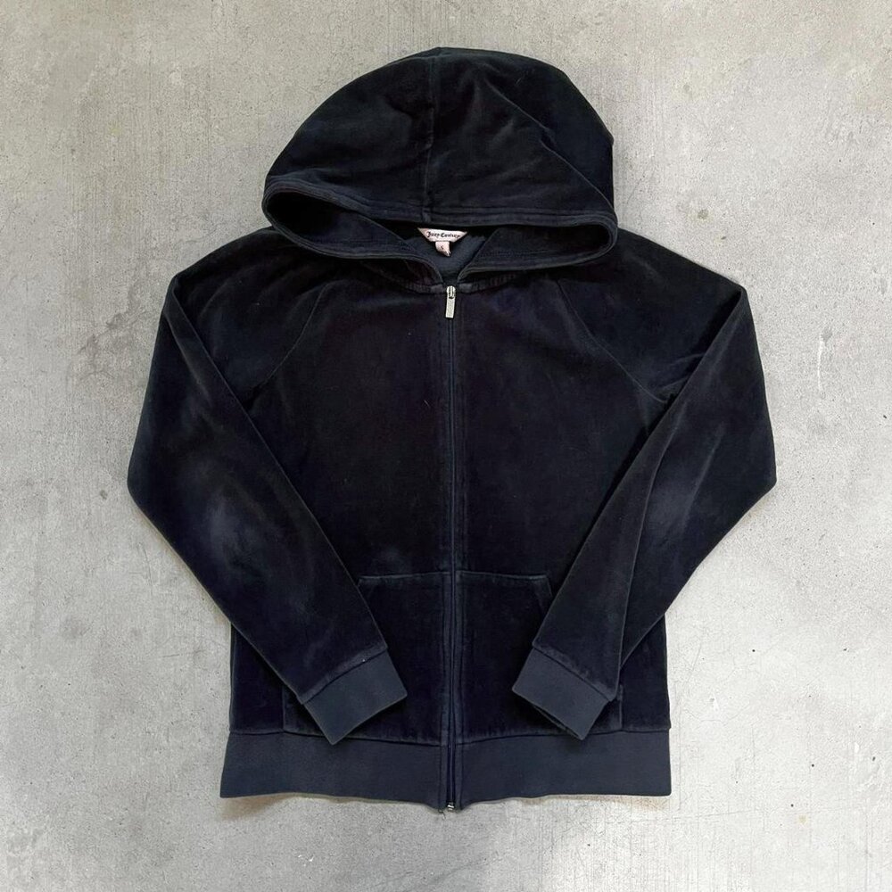 Juicy Couture 2000s Navy Velour Top